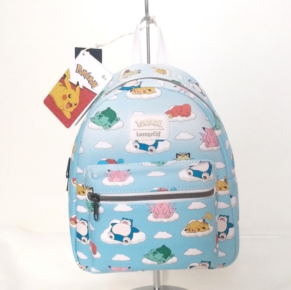 🎉HP🎉Loungefly Pokemon Sleeping Characters Mini Backpack NWT - Picture 1 of 5